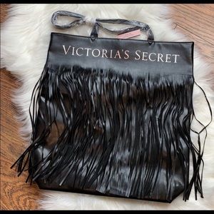 Victoria’s Secret Black Limited Edition Fringe Bag